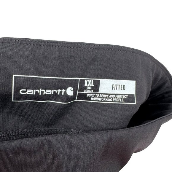 Carhartt Womens Black Fitted Pants XXL Durable Stretch With Pockets For Work - Picture 5 of 10